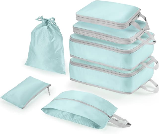Detalle de Compression Packing Cubes 7-Piece Set 50% space-saving