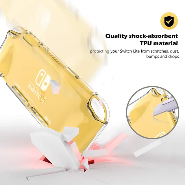 Detalle de ProCase Hülle für Nintendo Switch Lite 2019 – klares TPU Clear Case