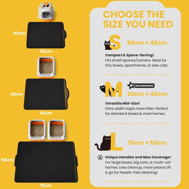 Thumbnail 2 de Conlun Cat Litter Mat JUMBO 76x55 cm