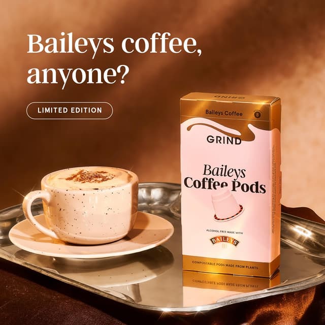 Detalle de Grind Baileys Coffee Pods Pack 60 – 100% Arabica
