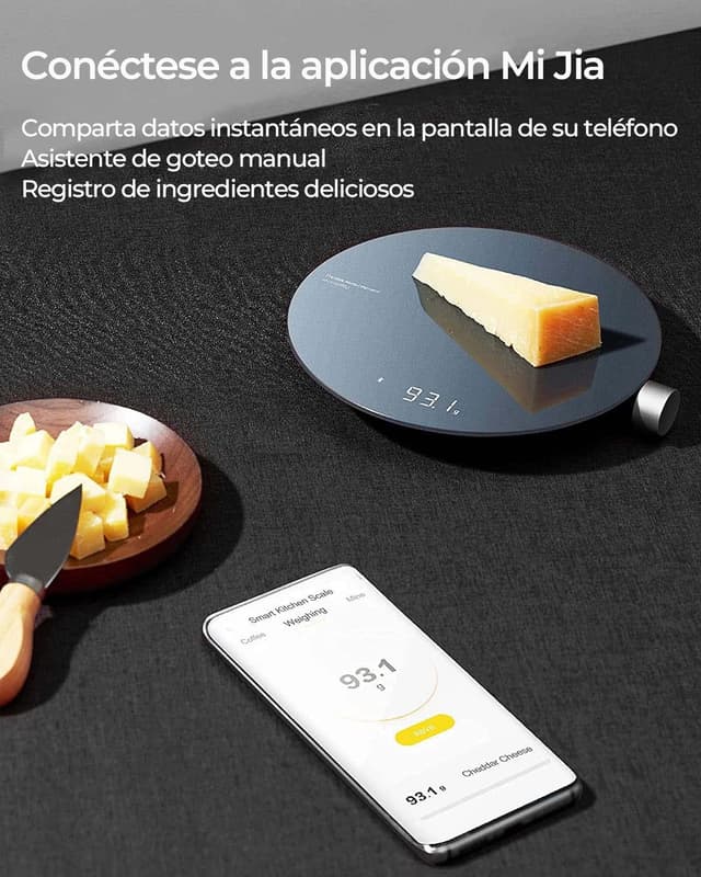 Thumbnail 7 de HOTO Báscula Digital Inteligente para Cocina, Precisión 0,1 g🧪