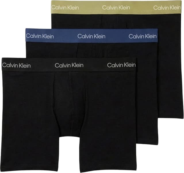 Detalle de Calvin Klein Boxers Longs Lot de 3 Homme Boxer Brief Stretch