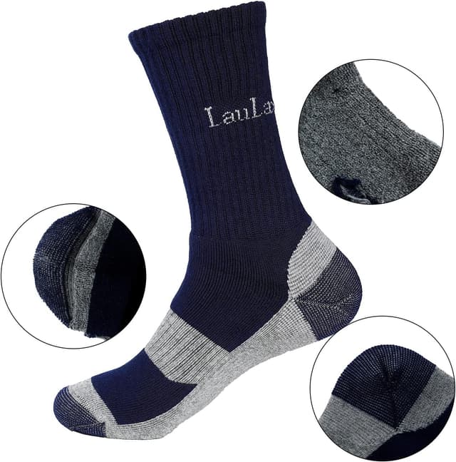 Detalle 2 de Laulax work socks 4 pairs combed cotton