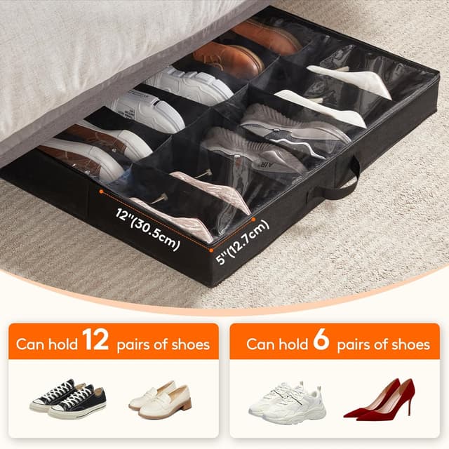 Thumbnail 2 de Lifewit Under Bed Shoe Organizer 24 pairs
