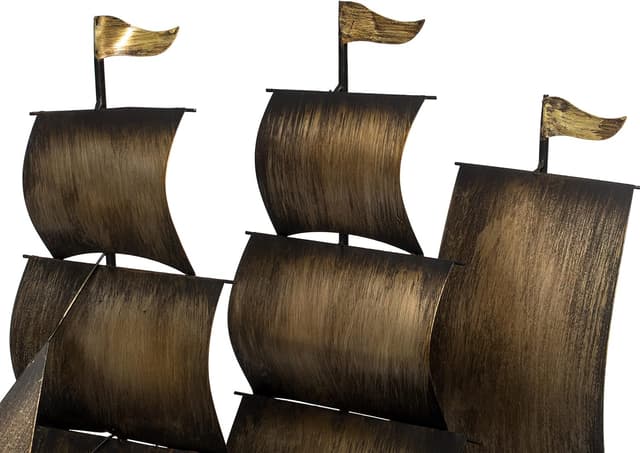 Thumbnail 5 de Vintiquewise Sailboat Centerpiece 20" ⚓