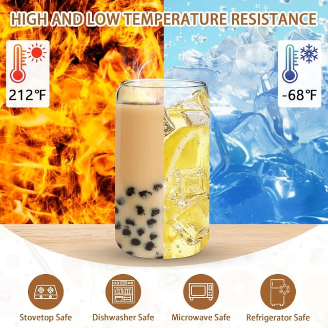 Thumbnail 2 de PeacePeo 20 Oz Glass Cups đź«–