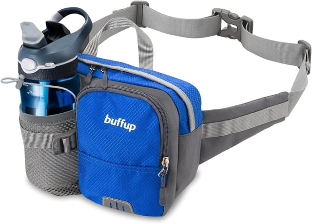 Thumbnail 6 de buffup® Bauchtasche mit Flaschenhalter – leichte Gürteltasche für Outdoor, Hundetraining, Radfahren, Wandern