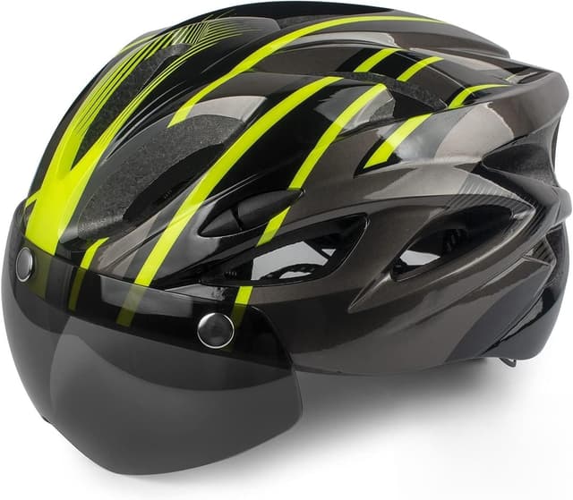 Detalle de Shinmax Casco bici LED 56-62 cm regolabile