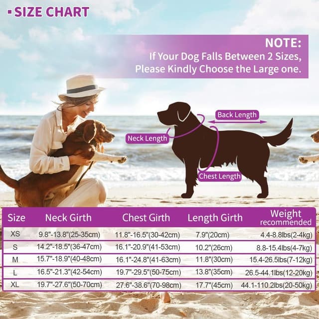 Detalle de EMUST Dog Life Jacket Shark – flotation vest with rescue handle for small to large dogs (solid rose pink)