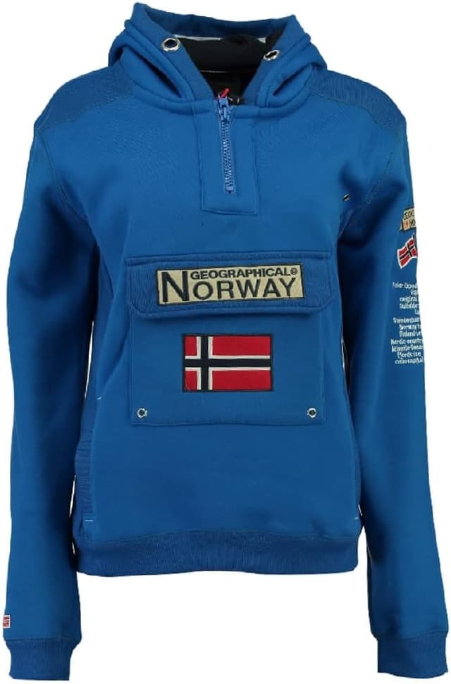 Detalle de Geographical Norway GYMCLASS sweat à capuche bleu électrique XXL ⚙