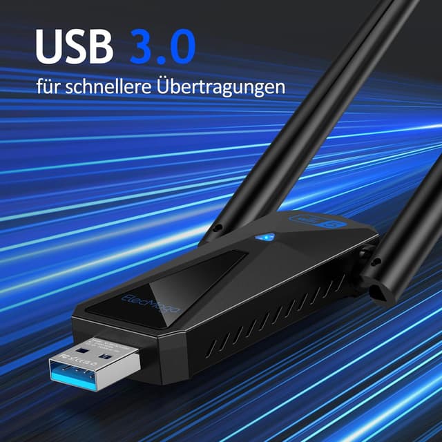 Thumbnail 6 de ElecMoga WLAN Stick 1300Mbps USB Stick