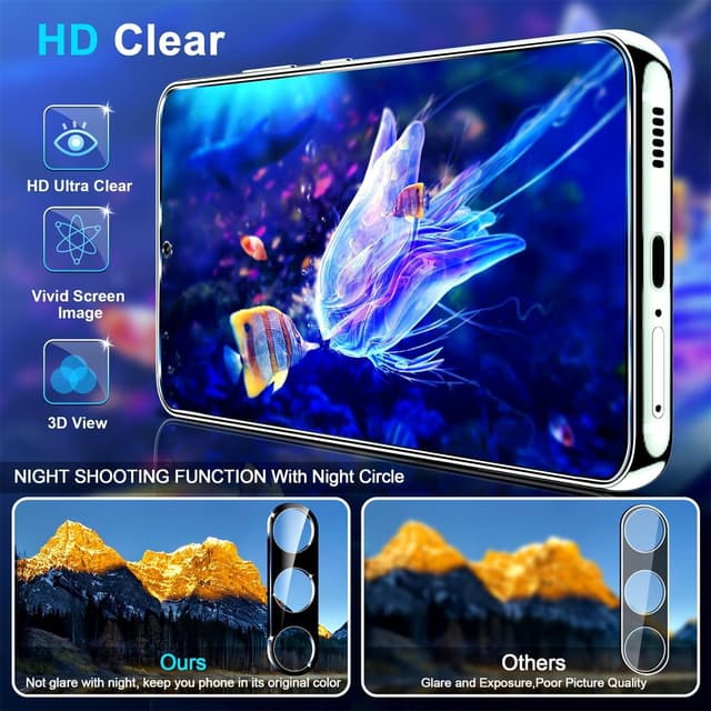 Detalle de firtstnow 3-Pack Privacy Screen Protector + 2-Pack Camera Lens Protectors for Samsung Galaxy S26 (True 25° Anti-Spy, 9H+)