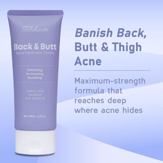 Detalle de Butt Acne Clearing Treatment – Maximum Strength Körpercreme gegen Bacne, Po-, Rücken- und Brustakne (Men & Women)