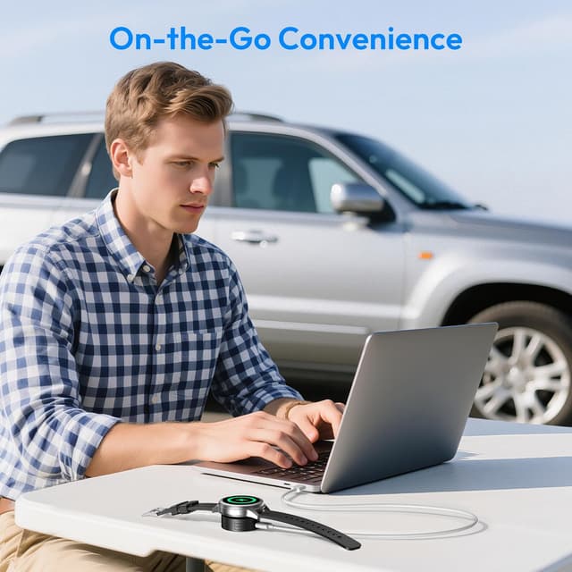 Thumbnail 6 de Ruxely USB-C charging adapter & dock for Garmin watches (Type C cable holder)