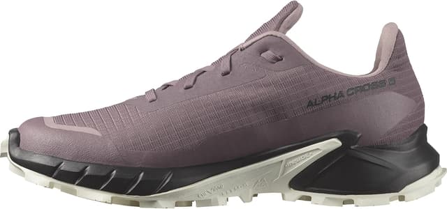 Detalle de Salomon Alphacross 5 GORE-TEX Damen Trail-Laufschuhe – wasserdichter Grip für nasse Trails