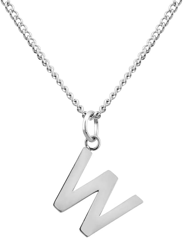 Detalle de GD GOOD.designs EST. 2015 collier chaîne avec lettres argent (A-Z) – toléré par la peau