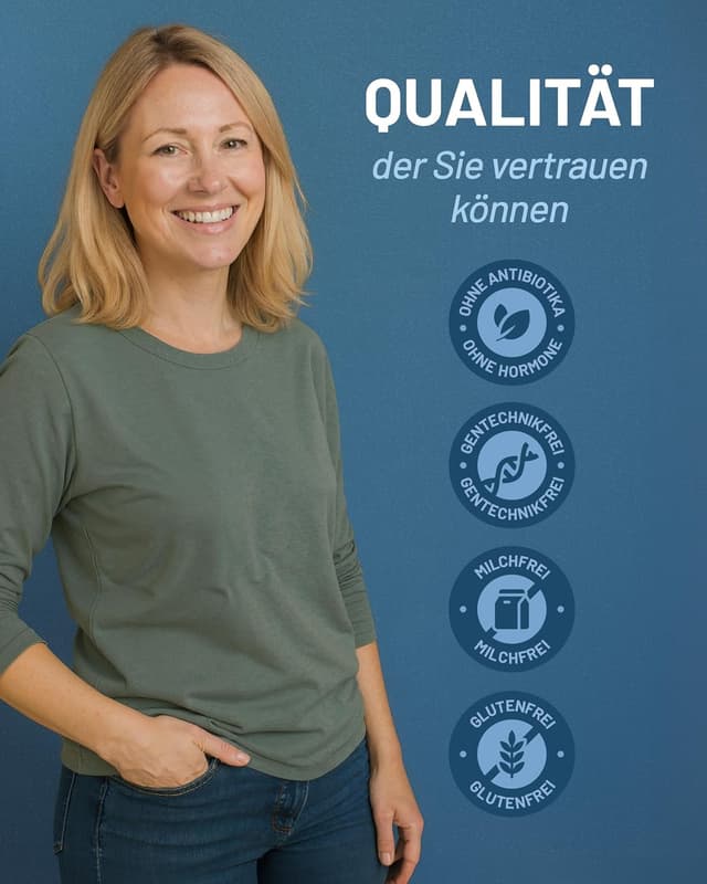 Detalle de Magnesium Bisglycinat hochdosiert mit Vitamin B6 (1500 mg, 120 Kapseln) – vegan & laborgeprüft