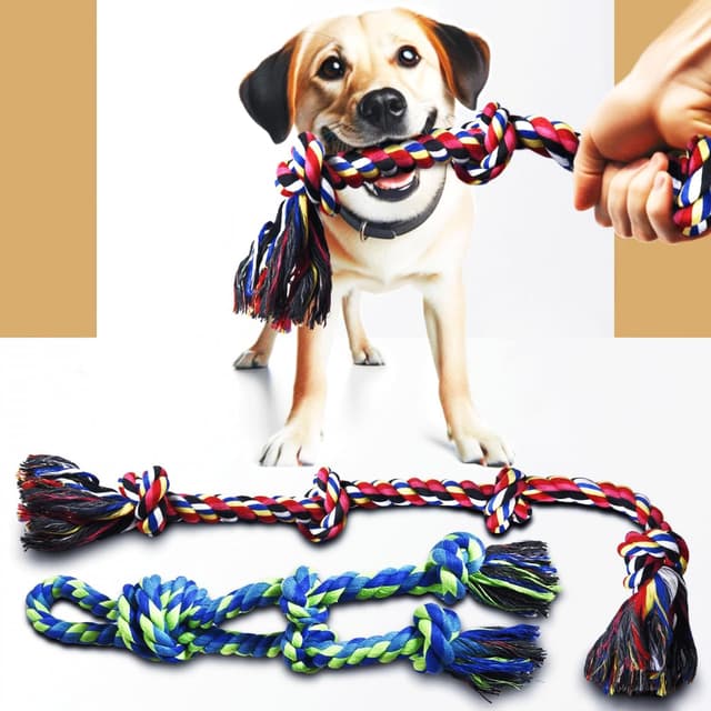 Thumbnail 5 de Speedy Panther 2 Pack Dog Rope Toys 77cm