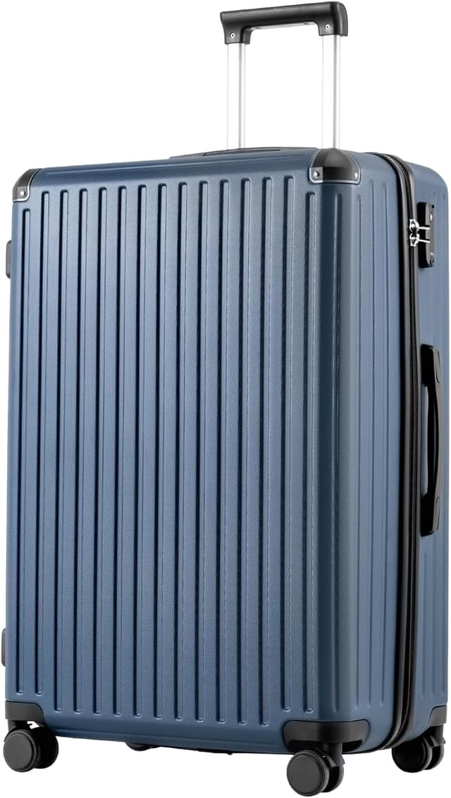 Detalle de Coolife Trolley-Koffer ABS Blau 3 Größen