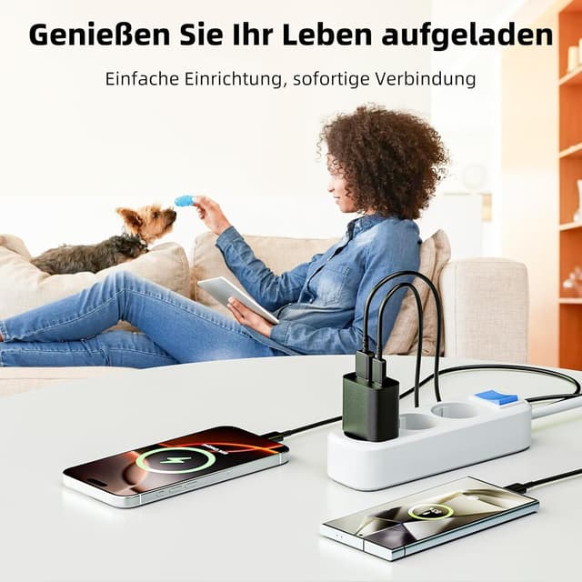 Thumbnail 6 de Sanronang Chargeur USB C 25W 2 Ports