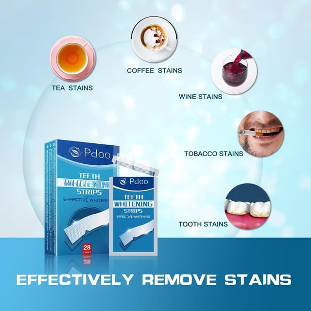 Detalle de Whitening Strips for Sensitive Teeth (14 treatments) – Gentle formula for daily use