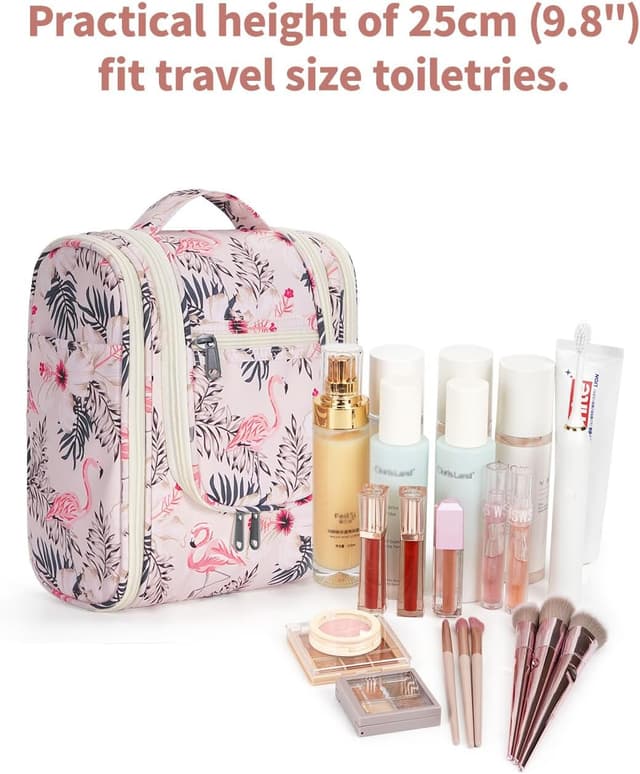 Thumbnail 4 de Narwey Kulturbeutel Beiger Flamingo Klein