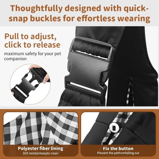 Thumbnail 3 de Hurluksi Dog Sling Carrier for Small Dogs 15 lb