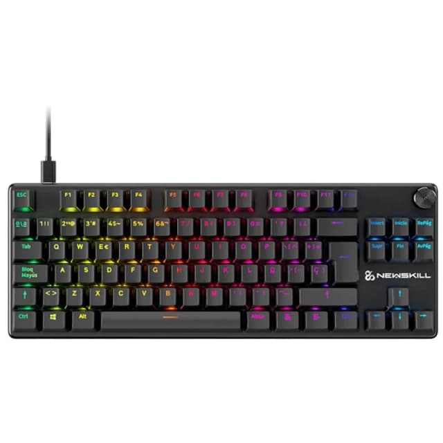 Detalle de Newskill Serike V2 TKL Teclado mecánico gaming RGB con switches Red