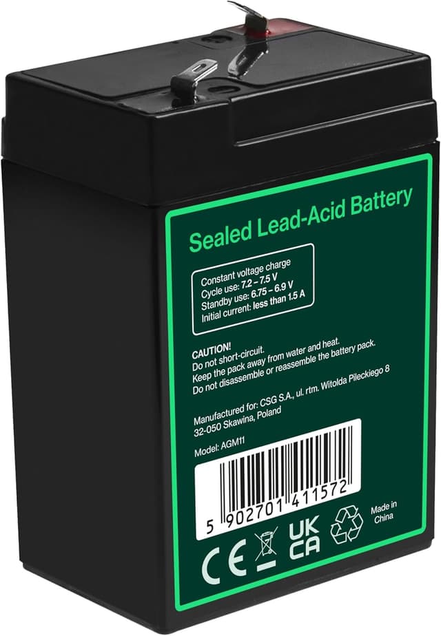 Thumbnail 4 de Green Cell AGM 6V 5Ah Akku für Zyklen