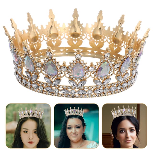 Thumbnail 1 de DEARMAMY Strass Diadem Krone für Damen 👑