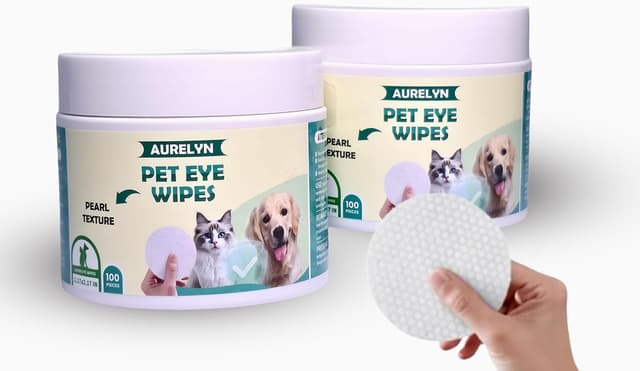 Detalle 2 de Aurelyn Pet Eye Wipes (400) – Tear Stain Remover Disposable Eye Cleaning Pads for Dogs & Cats