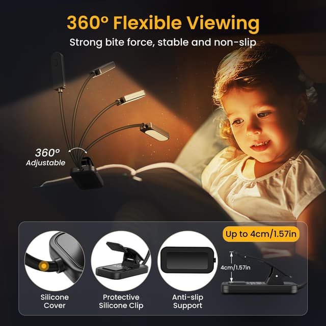 Detalle 2 de GARITE Luz Lectura USB 10 LED 360°