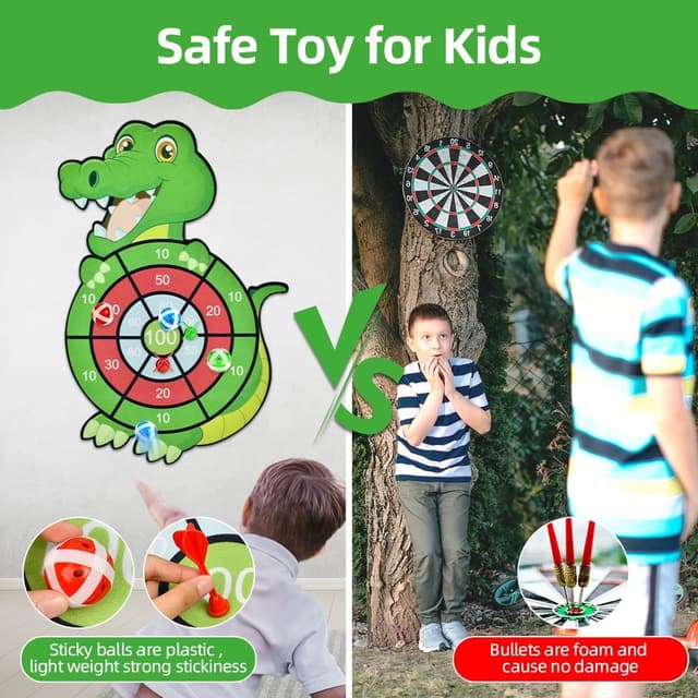 Detalle de Vicloon bersaglio per bambini con pistola giocattolo, frecce in schiuma e palline appiccicose