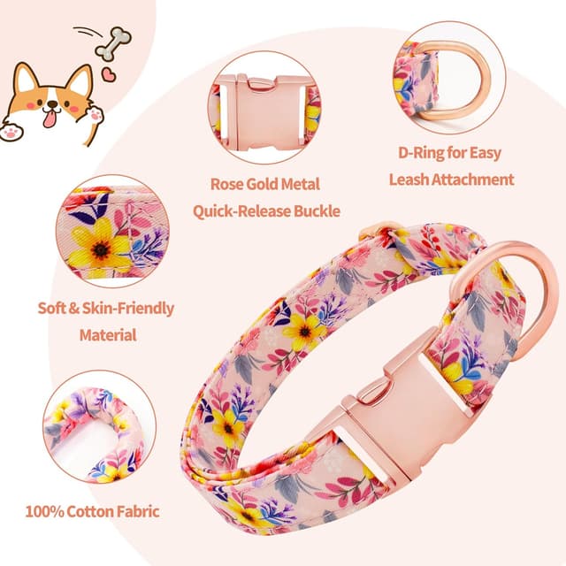 Detalle 2 de Dote Dog Collar Set Pink Diamond M