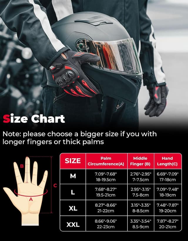 Thumbnail 4 de KEMIMOTO Gants Moto Été Homme, protection knuckle