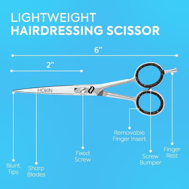 Thumbnail 4 de HOKIN Tijeras de Peluquería Profesional 6.5" ✂️