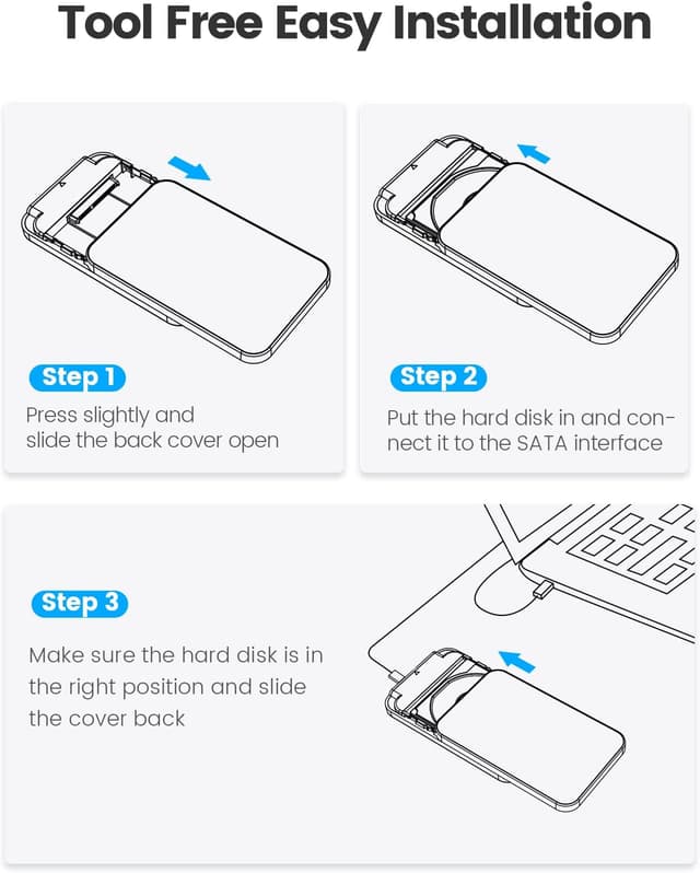 Detalle 2 de ORICO Boîtier 2,5'' USB 3.0 Noir