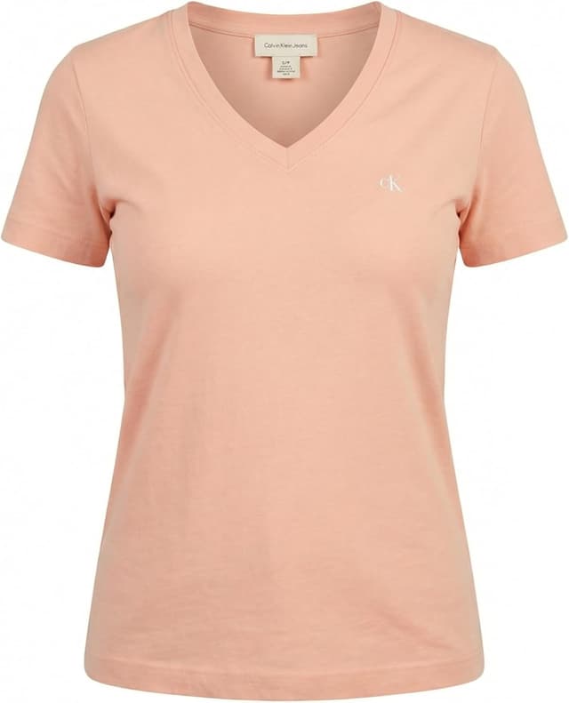 Detalle de Calvin Klein Donna T-Shirt Maniche Corte Archive con scollo a V