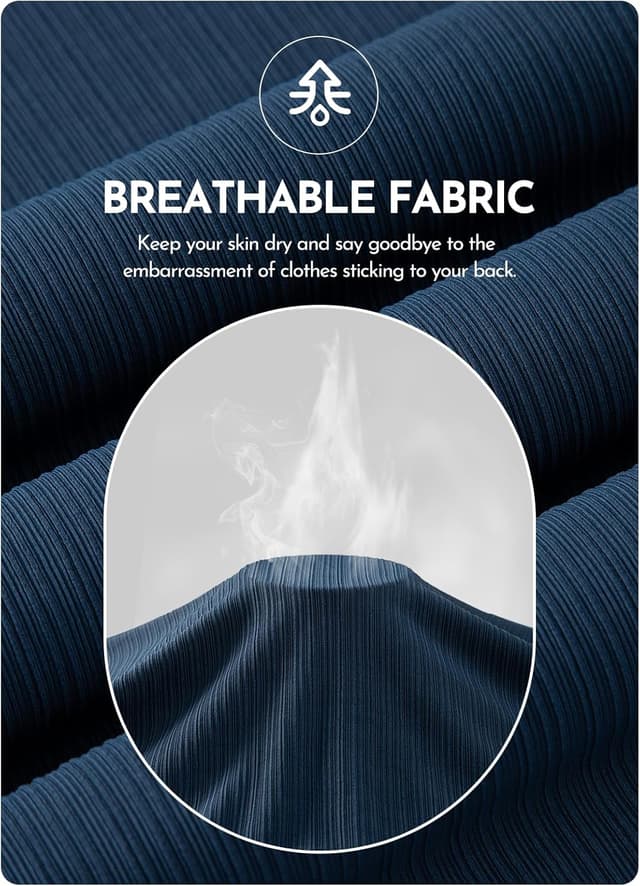 Thumbnail 6 de Aleumdr Women’s Textured One-Piece Swimsuit with Tummy Control, Tie Knot Cutout & Padded Push-Up