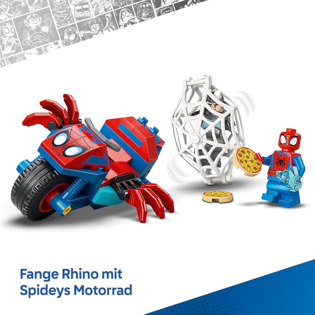 Detalle 2 de LEGO Marvel Spidey 11206 Motorrad-Set