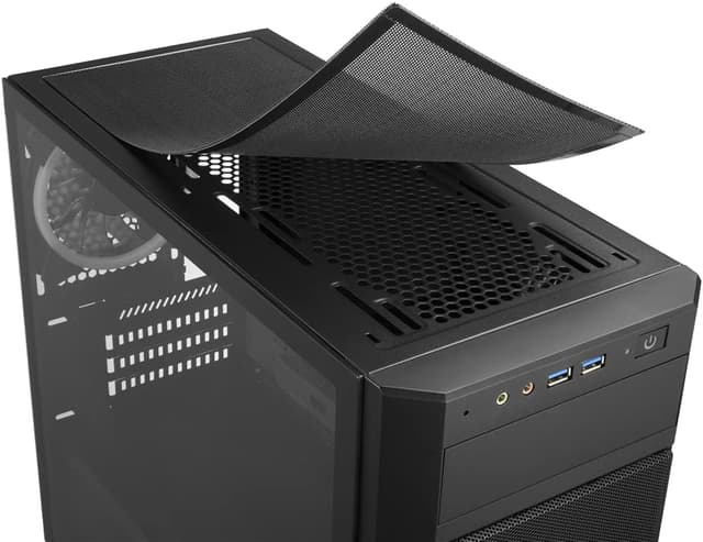 Thumbnail 6 de Sharkoon V1000 RGB mATX Gehäuse 40 cm Grafikkartenlänge