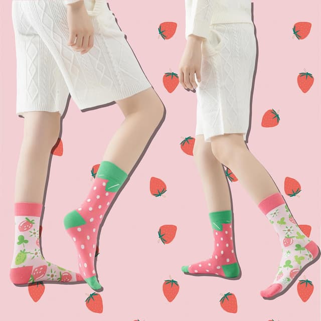 Detalle de NxnChc lustige Socken für Damen & Herren (unisex) – asynchrones Design links/rechts aus Baumwollmischung