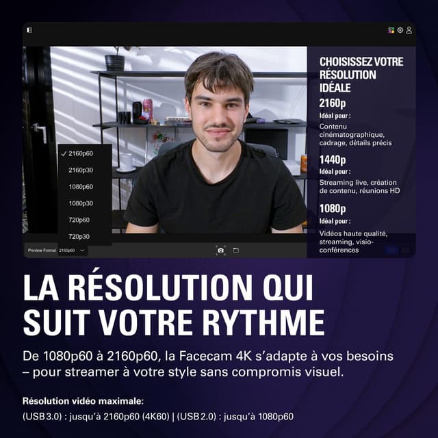 Thumbnail 4 de Elgato Facecam 4K – caméra web 4K60