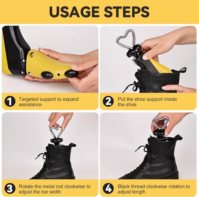 Thumbnail 2 de Ostyel Schuhdehner (2 Stück) für Damen & Herren – einstellbare Breite und Länge zum Aufweiten von Schuhen