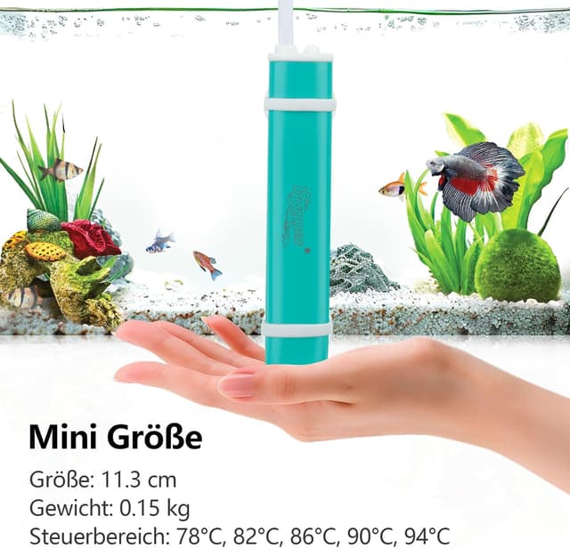 Thumbnail 1 de hygger Aquariumheizer 75W, einstellbar mit Saugnäpfen