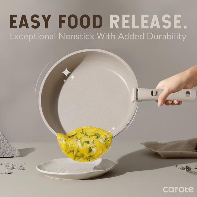 Detalle de CAROTE 19-Piece Nonstick Pots and Pans Set