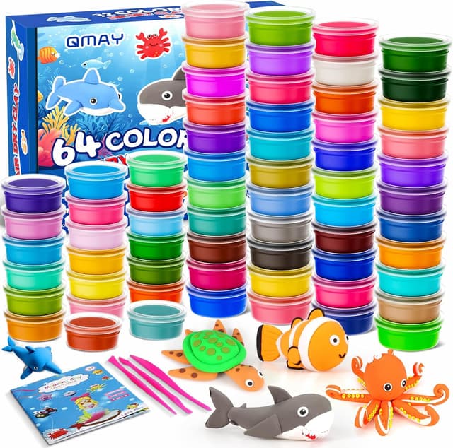 Imagen de QMAY Air Dry Clay Kit 64 colours en OfertitasTOP