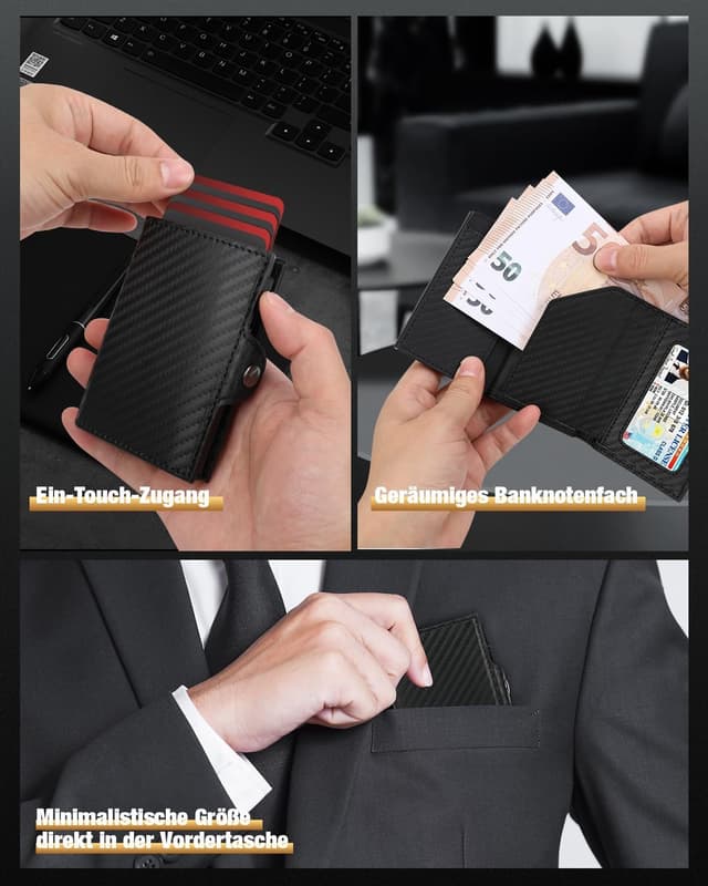 Detalle 2 de dwnkove Kartenetui 10×7×1,6 cm 👝