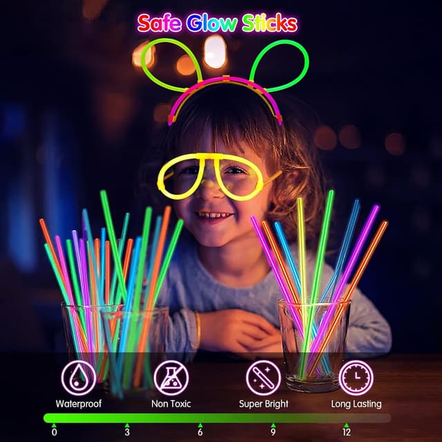 Thumbnail 2 de MOSSNDAR Knicklichter Party Set 100 Stück