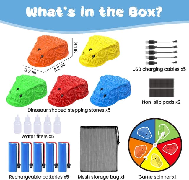 Thumbnail 6 de Dinosaur Toys for Kids 3-5 Mist Spraying Dino with 5 Batteries